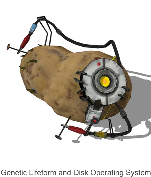 PotatOS u igri Portal 2